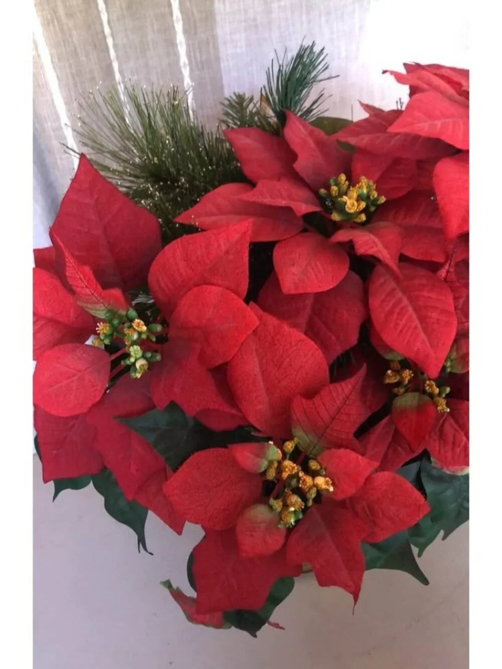 N/A artificial poinsettia